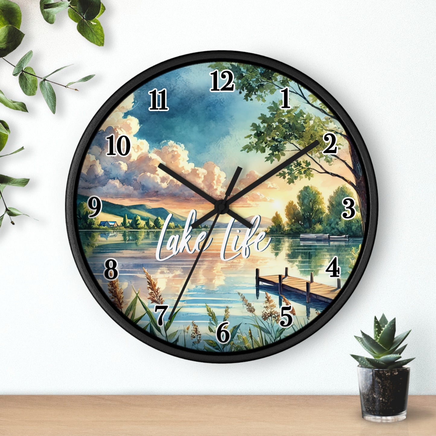 Lake Life Wall Clock