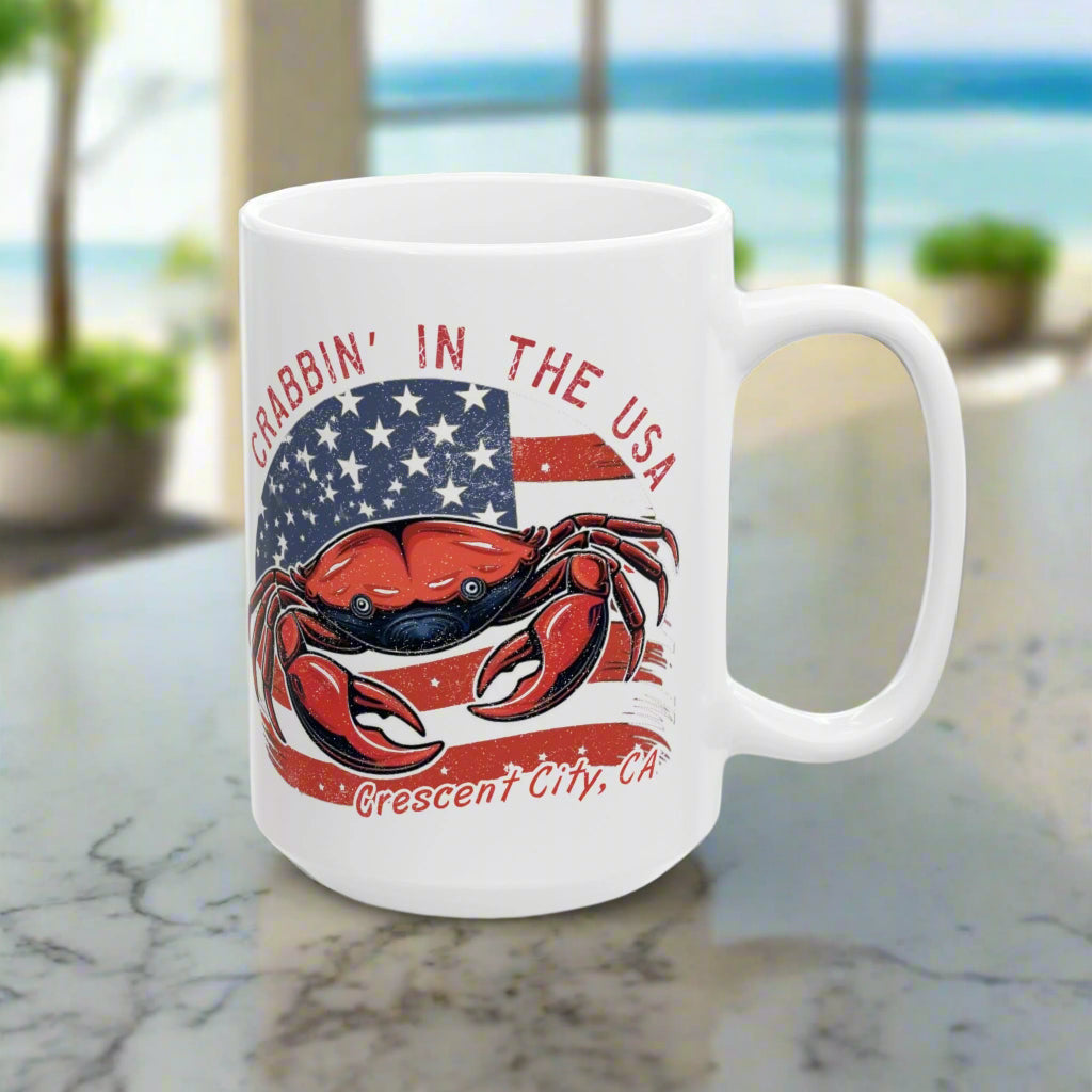Crabbin’ in the USA Crescent City Mug