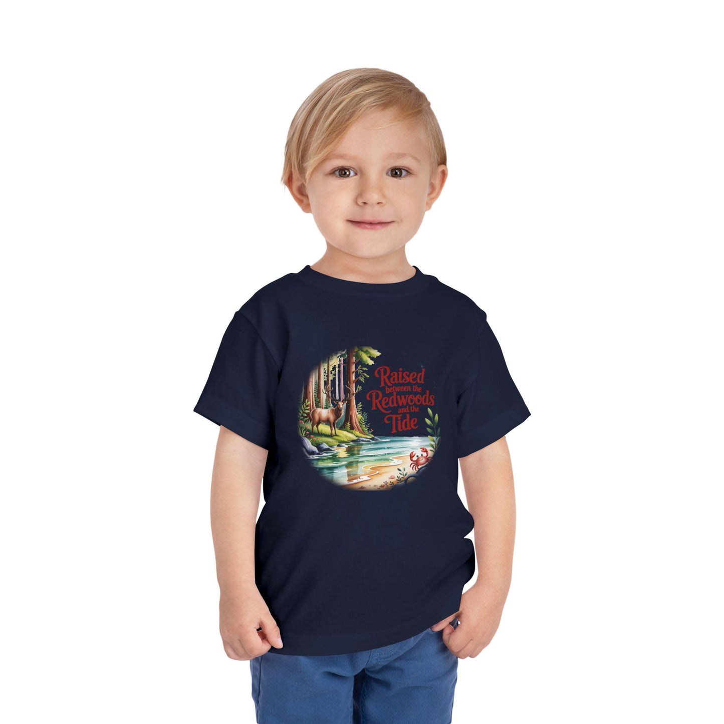 Raised between Redwoods Tides Toddler T-shirt