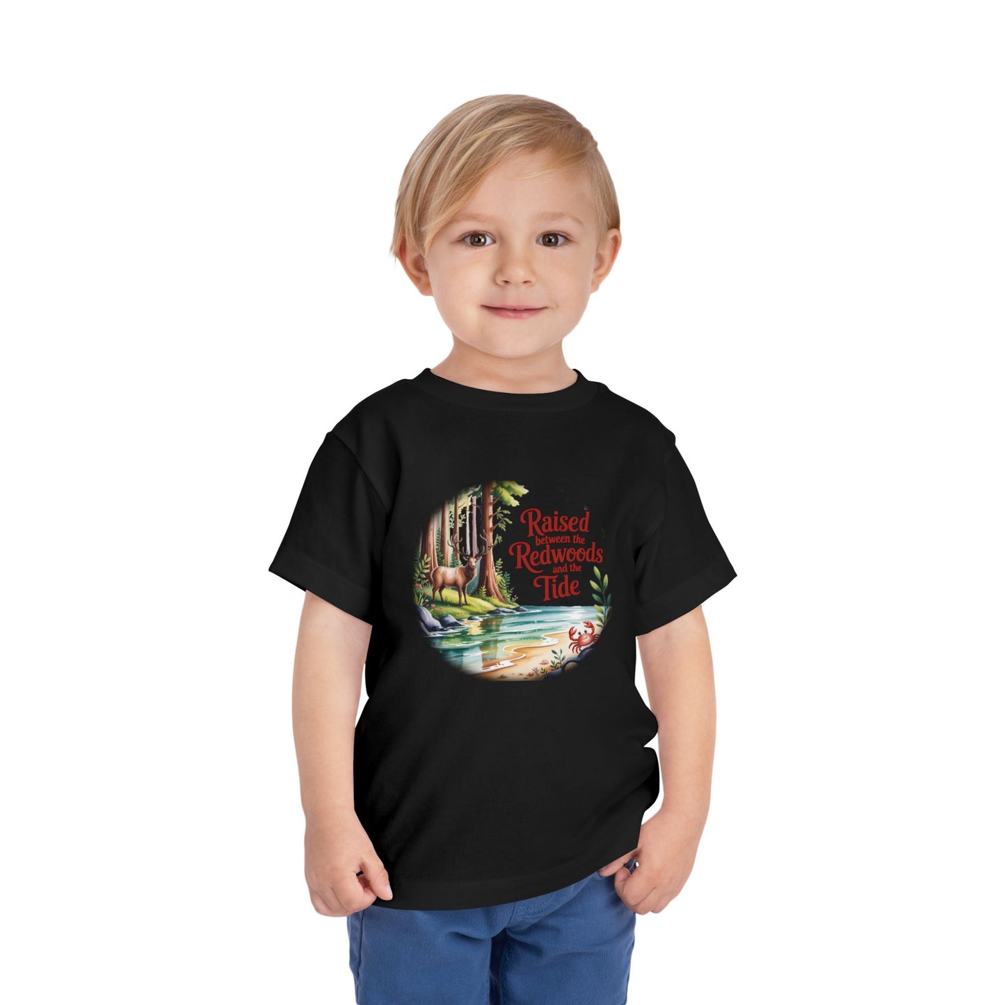 Raised between Redwoods Tides Toddler T-shirt