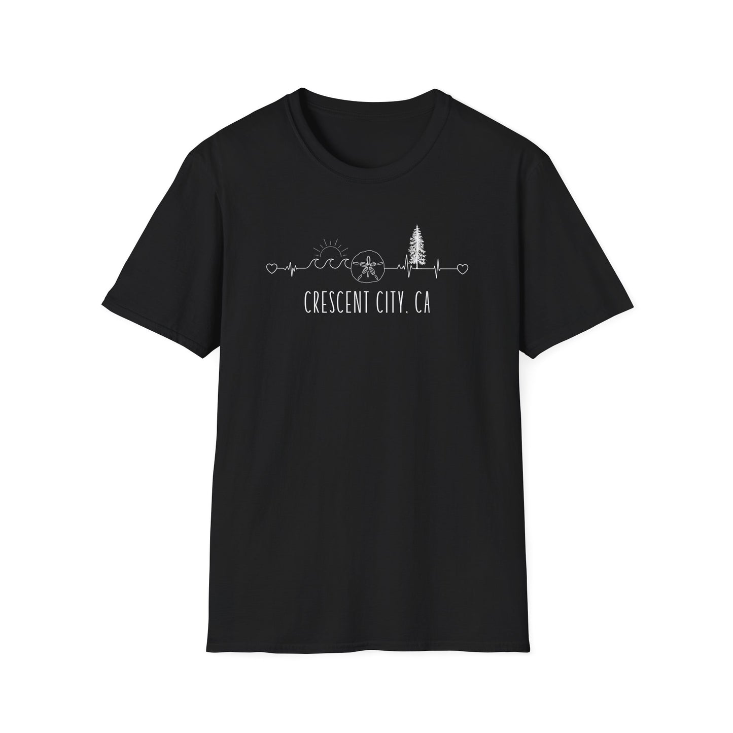 Heartline of the Coast T-Shirt - Crescent City, CA