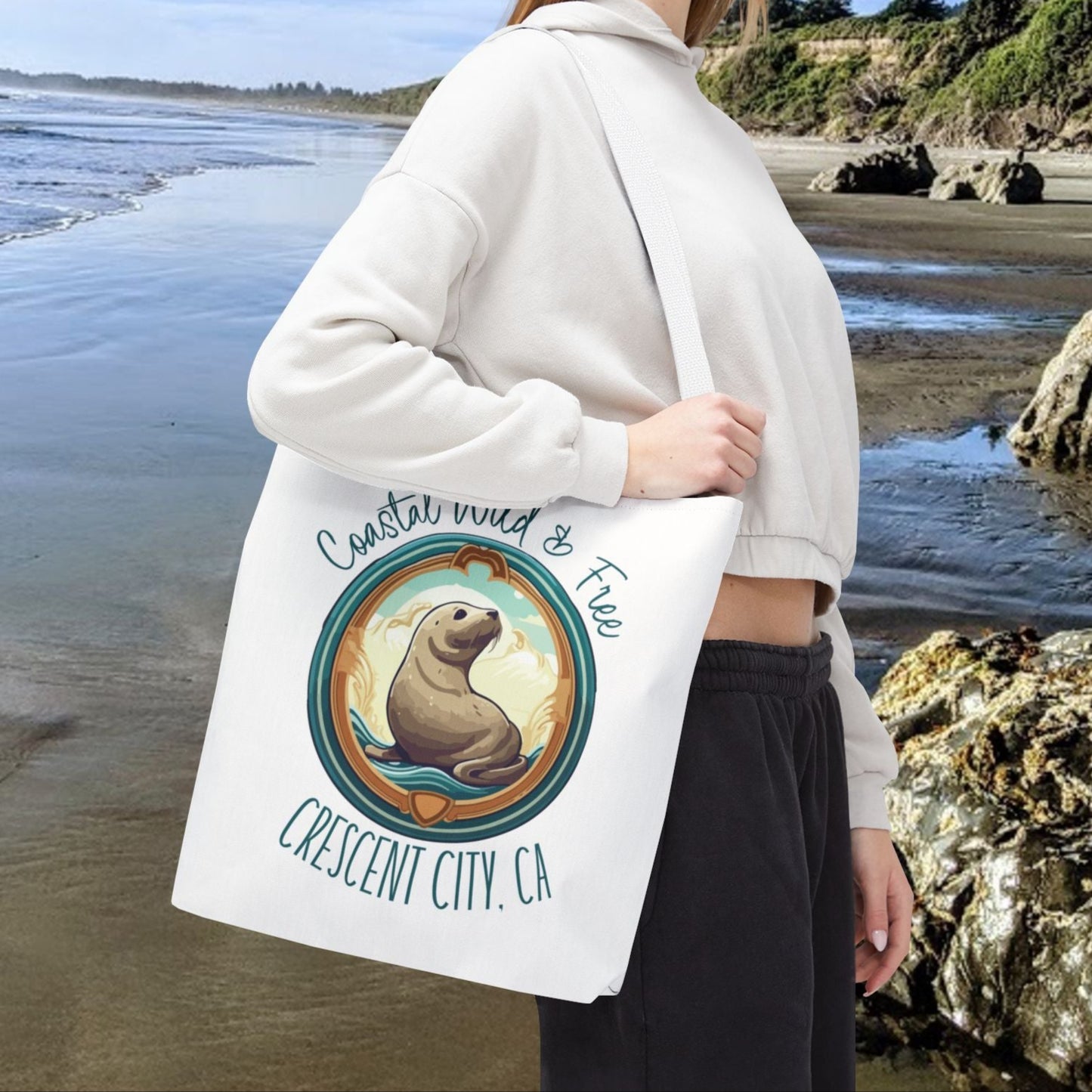Coastal Wild Crescent City Tote Bag