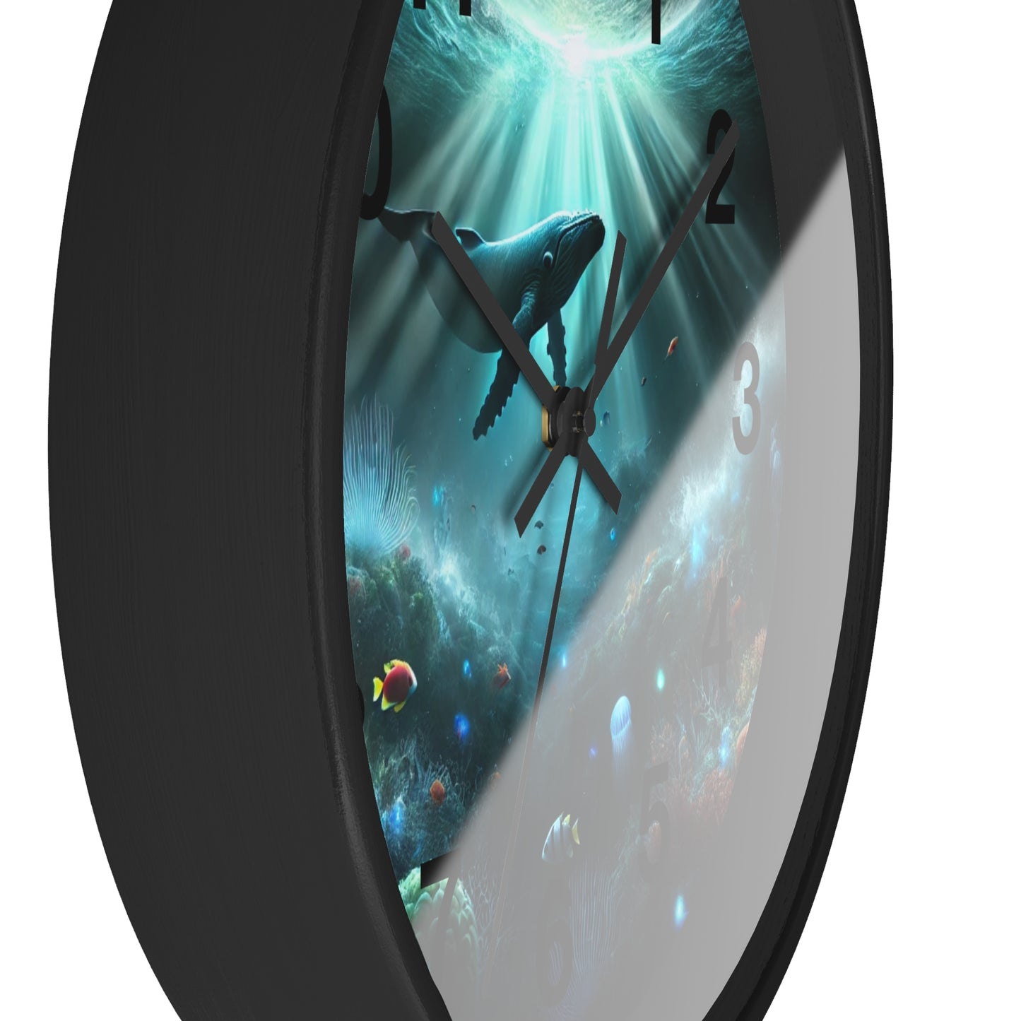 Under the Sea Whale Wall Clock