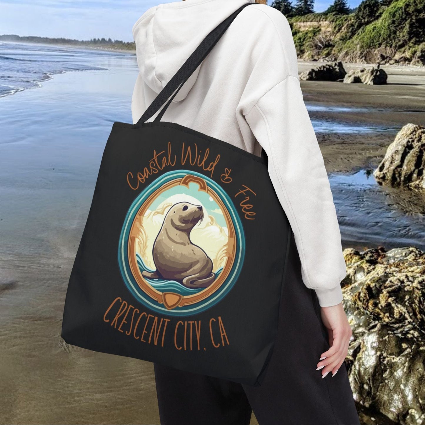 Coastal Wild Crescent City Tote Bag