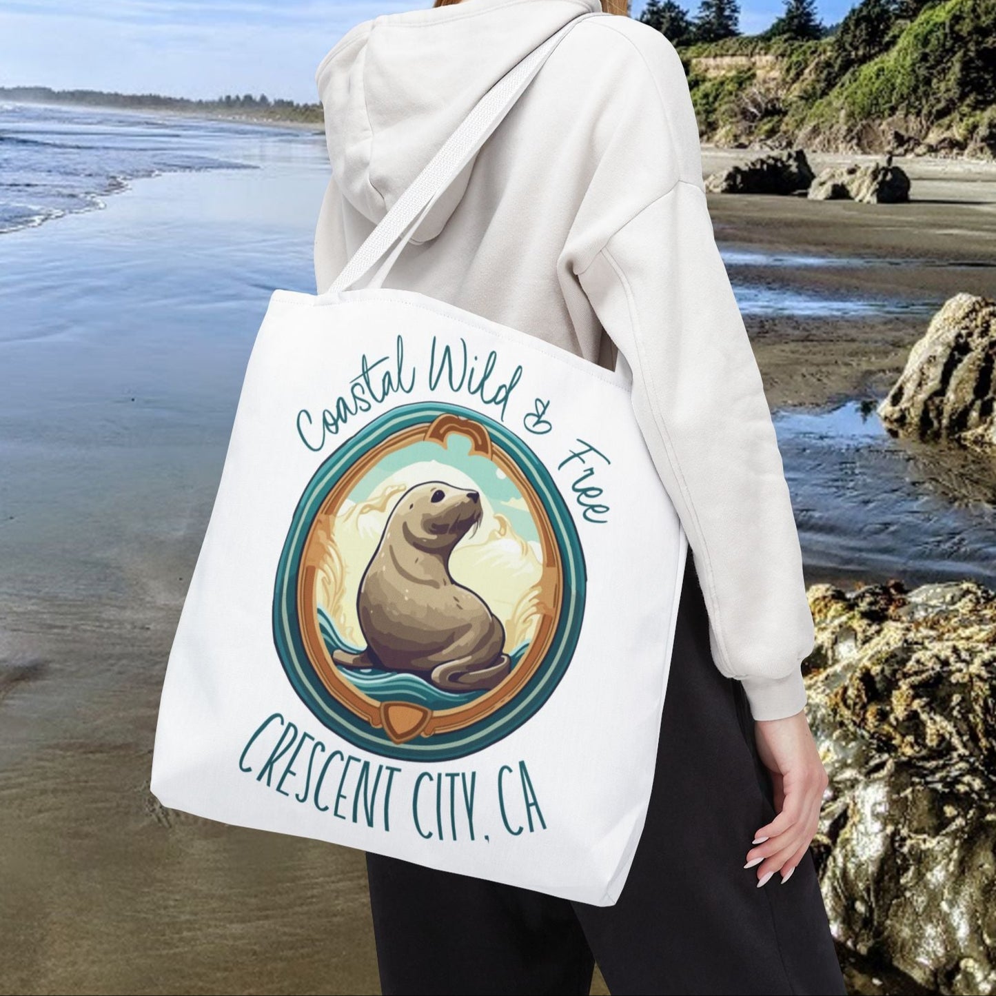 Coastal Wild Crescent City Tote Bag