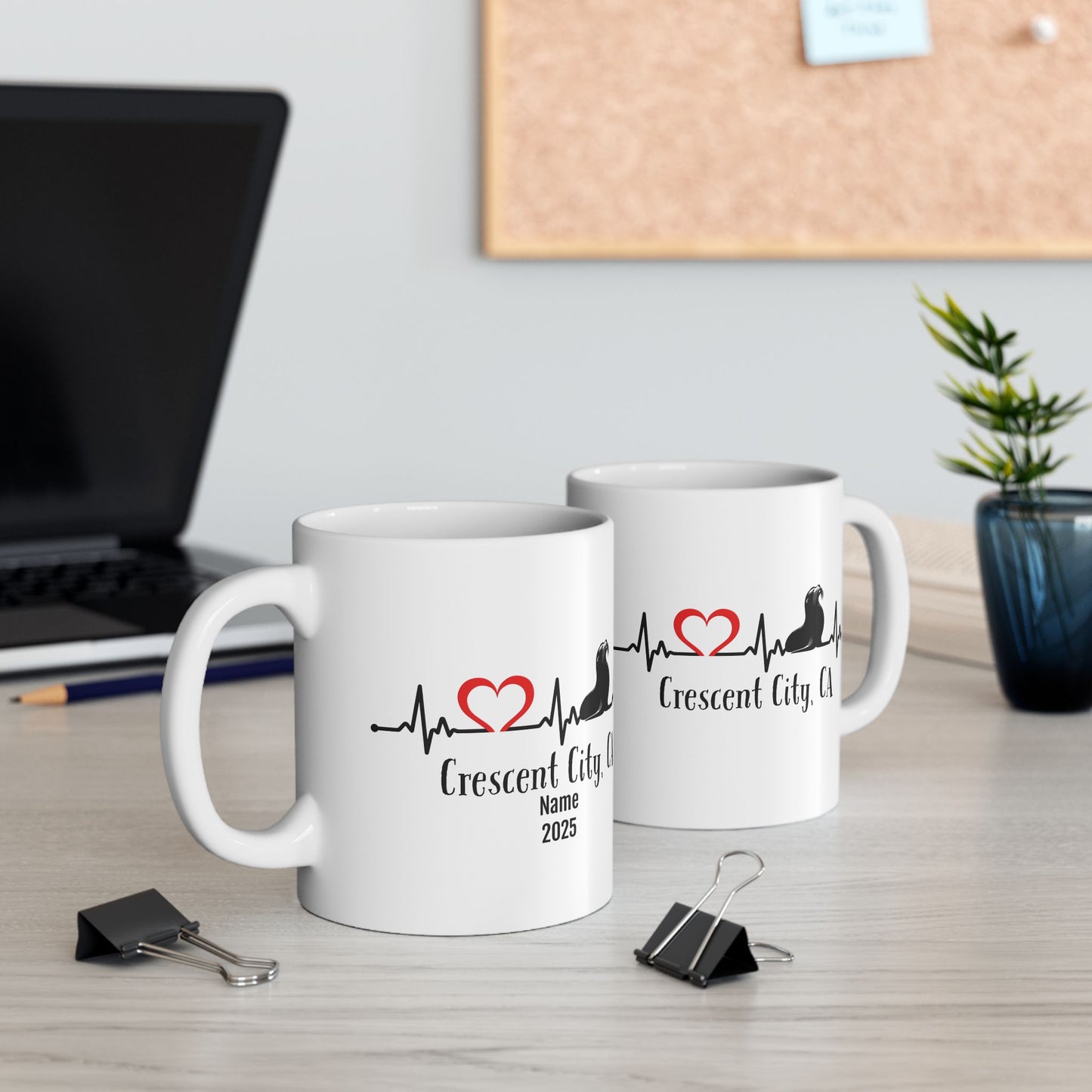 Sea Lion Love Crescent City Heartbeat Mug