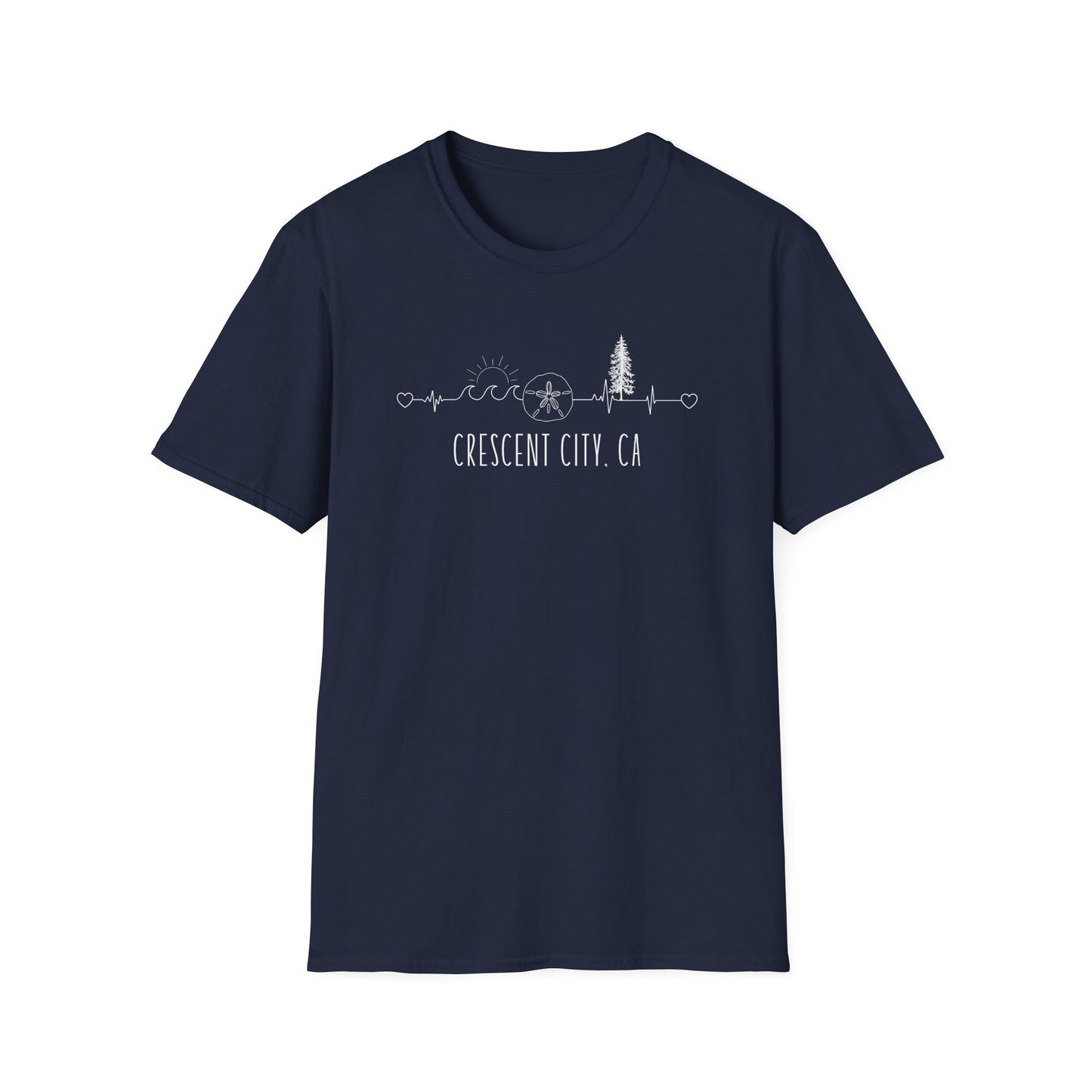 Heartline of the Coast T-Shirt - Crescent City, CA