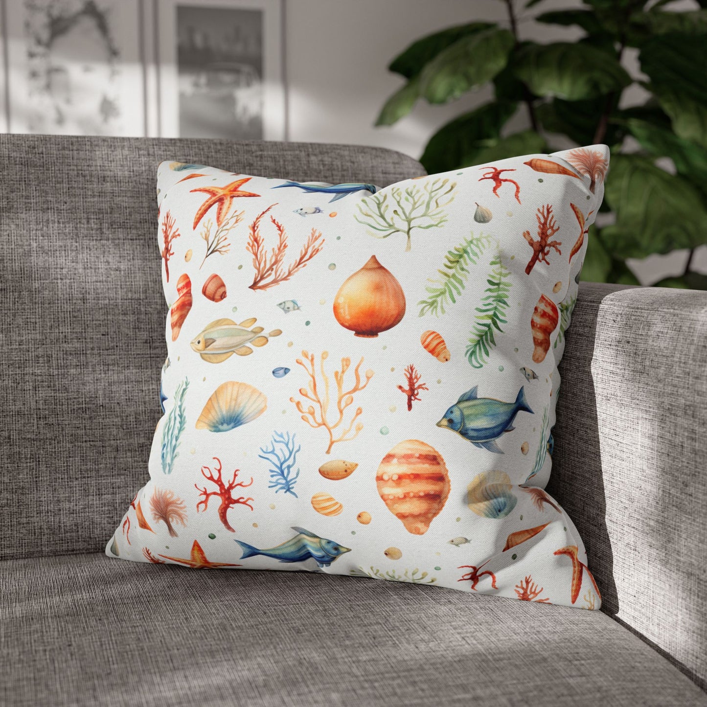 Coastal Sea Life Pillowcase