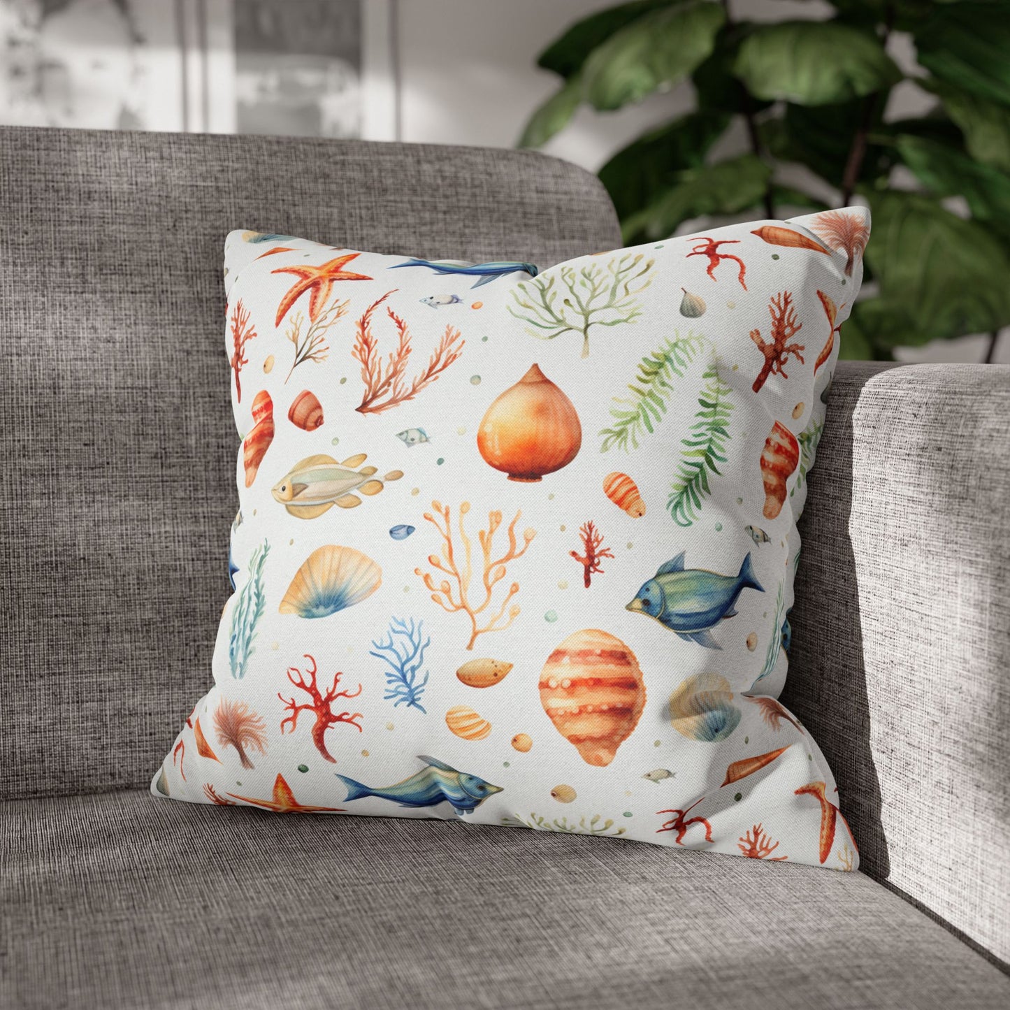 Coastal Sea Life Pillowcase