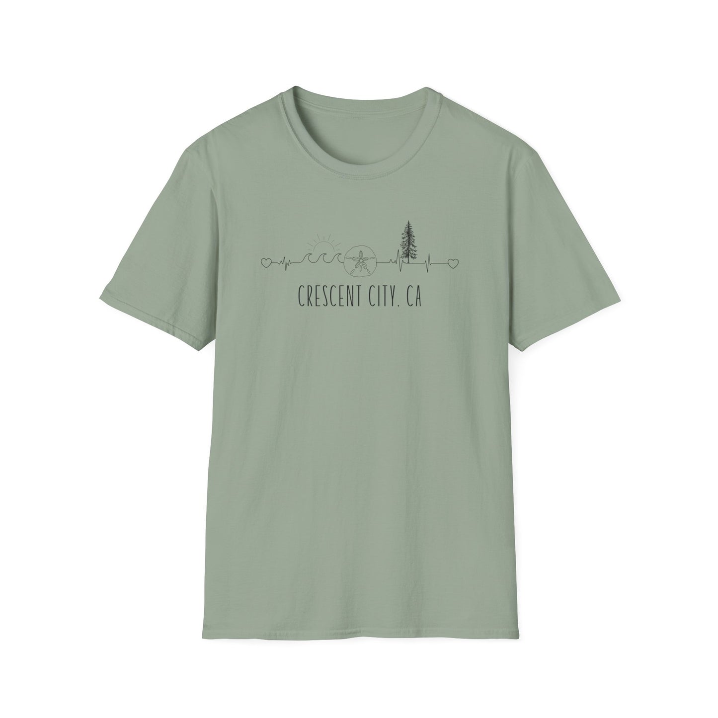 Heartline of the Coast T-Shirt - Crescent City, CA