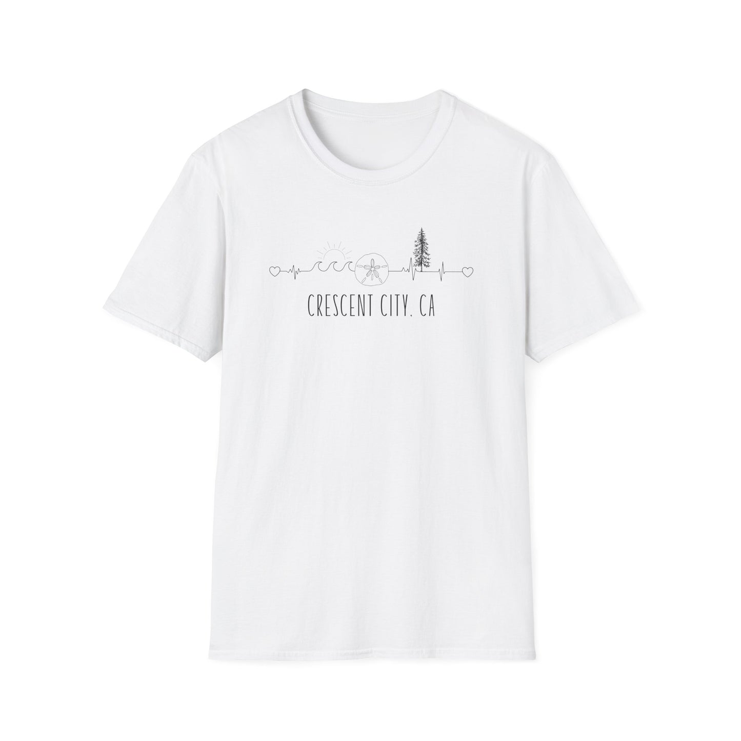 Heartline of the Coast T-Shirt - Crescent City, CA