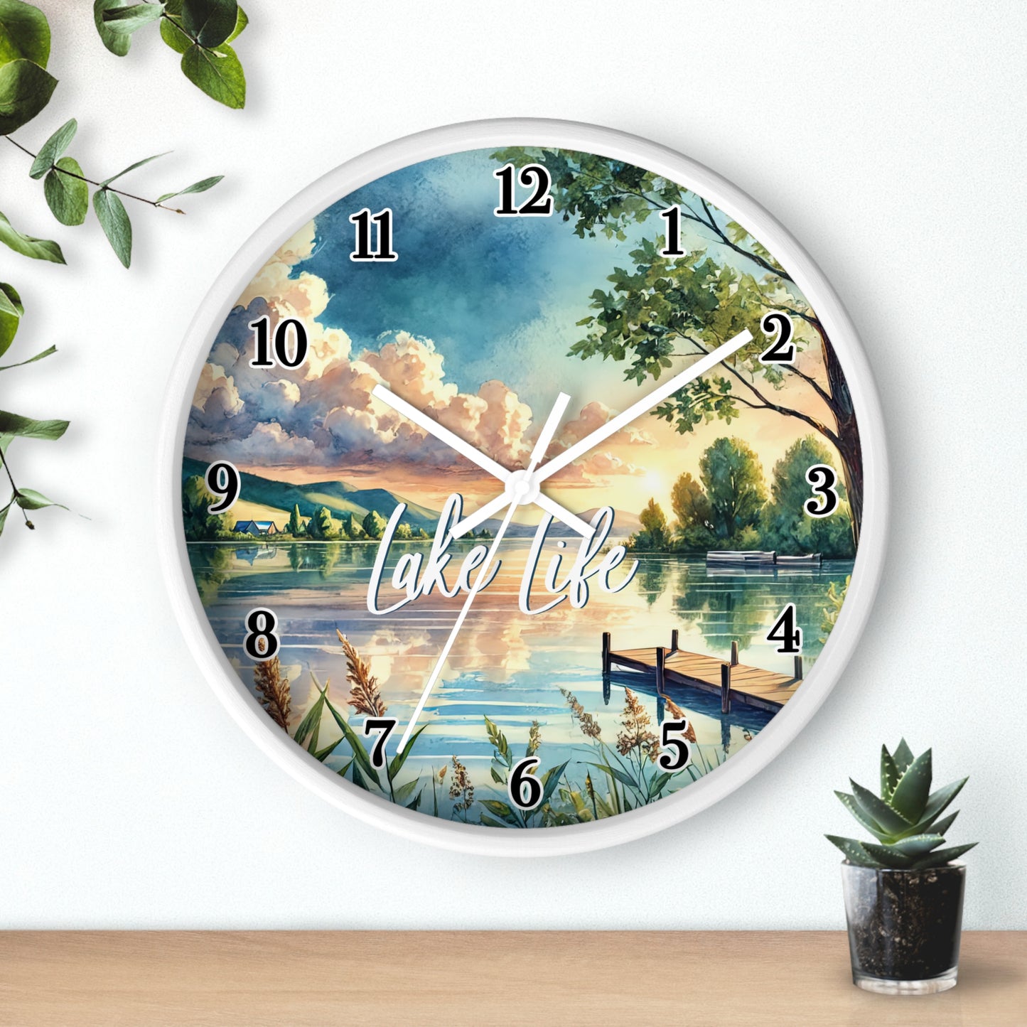 Lake Life Wall Clock