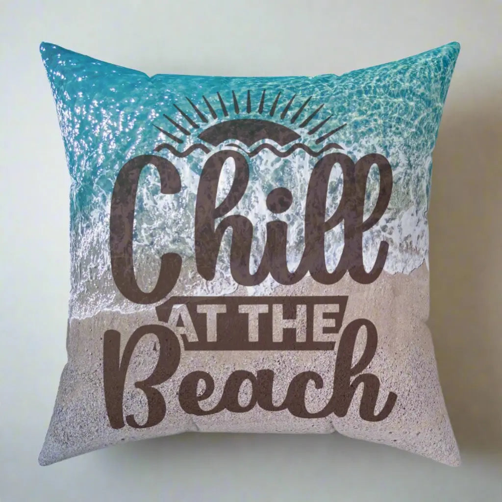 Chill at the Beach Pillow Pillows 18-18 Everythings Beachy
