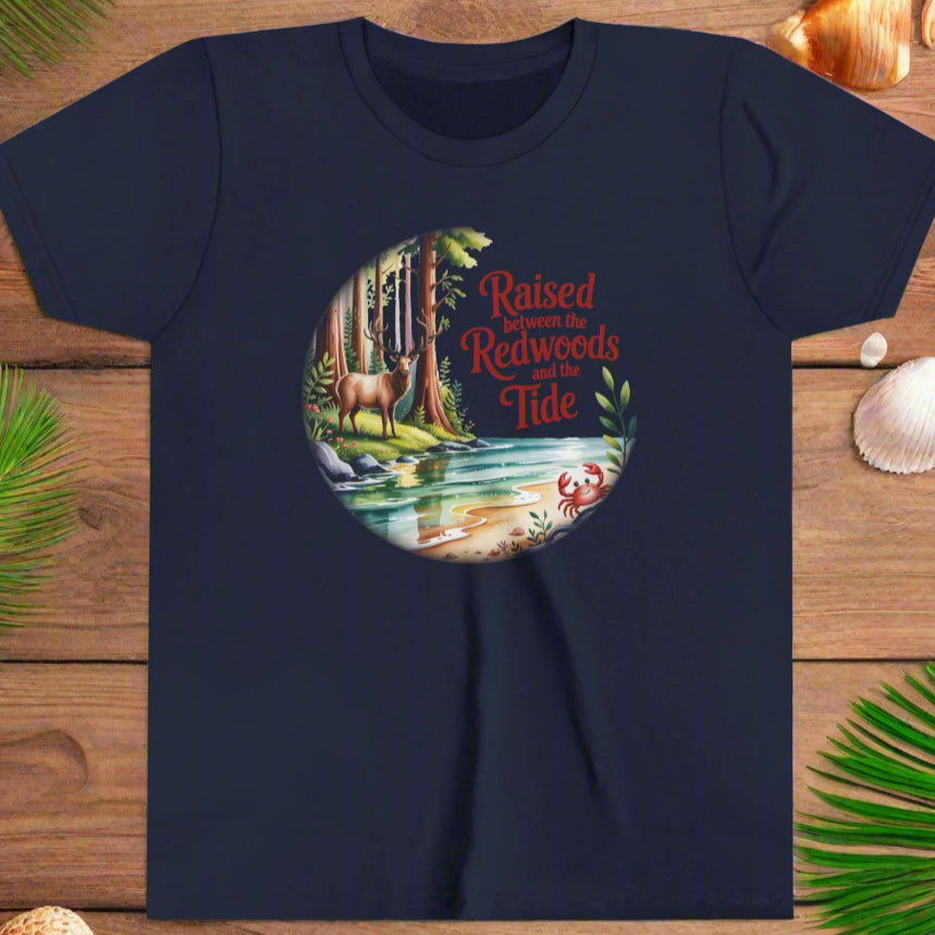 Raised between Redwoods Tides | Infant, Toddler & Youth T-shirt