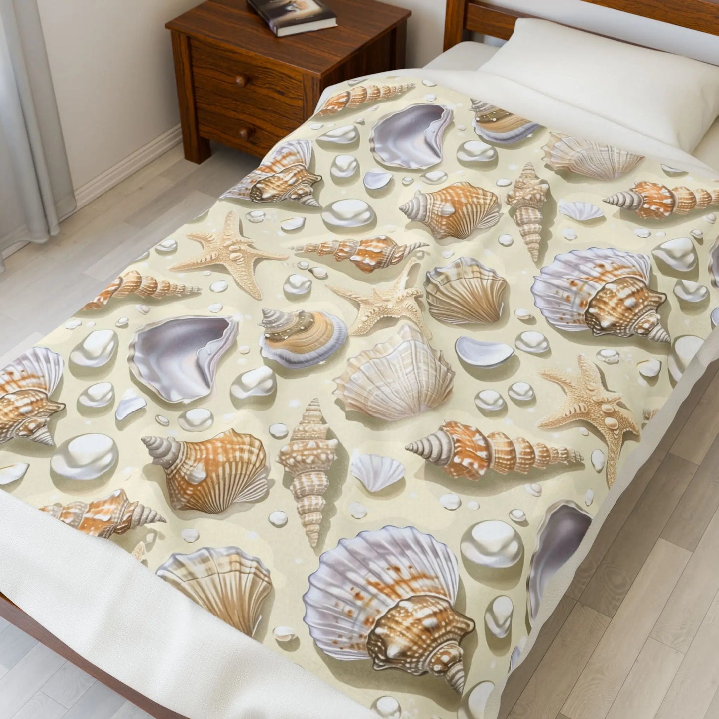 Seashells and Pearls Blanket Blankets & Throws Everythings Beachy