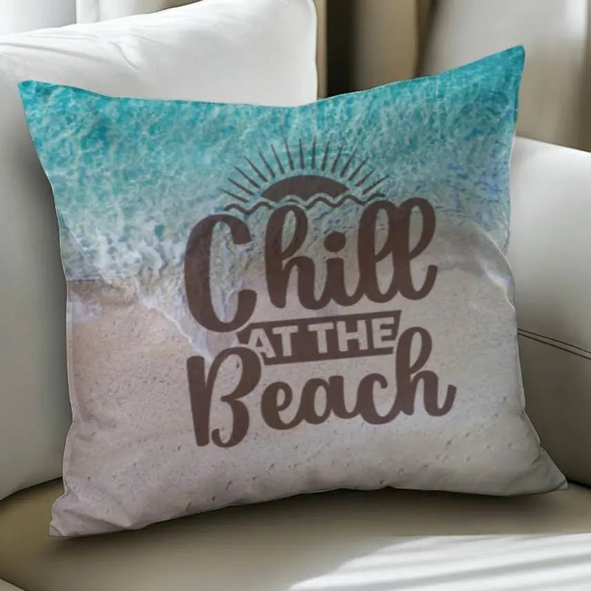 Chill at the Beach Pillow Pillows Everythings Beachy