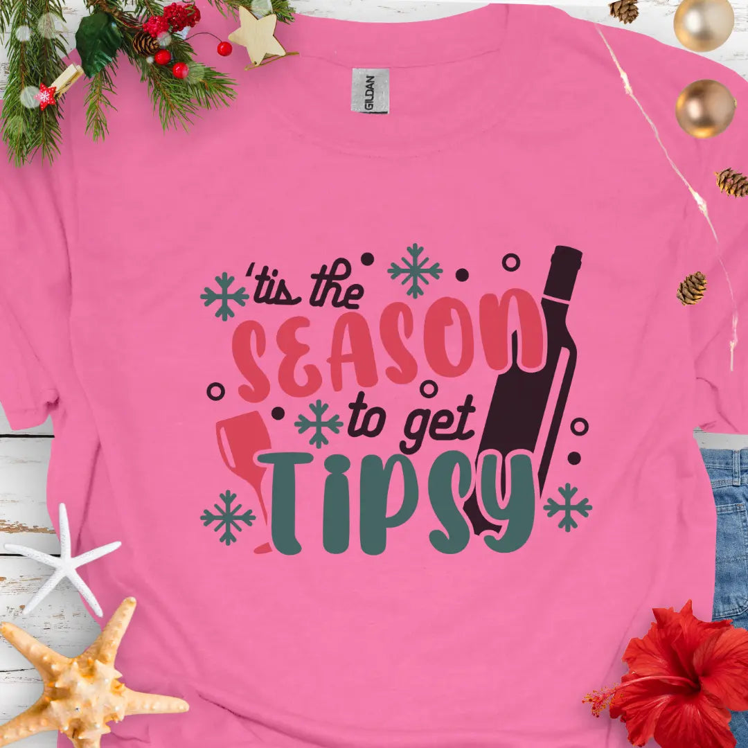 Tipsy Season T-Shirt T-Shirt Azalea-3XL Everythings Beachy
