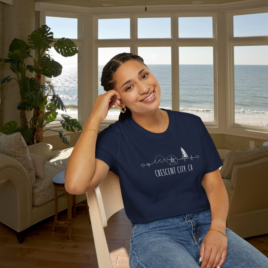 Heartline of the Coast T-Shirt - Crescent City, CA