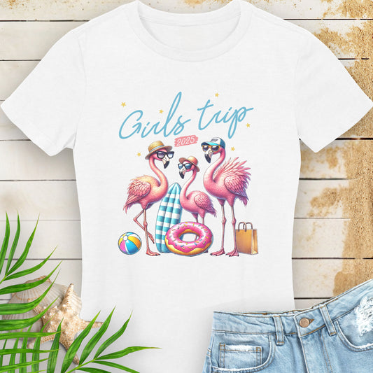 Flamingos Girl's Trip 2025 Women's T-shirt