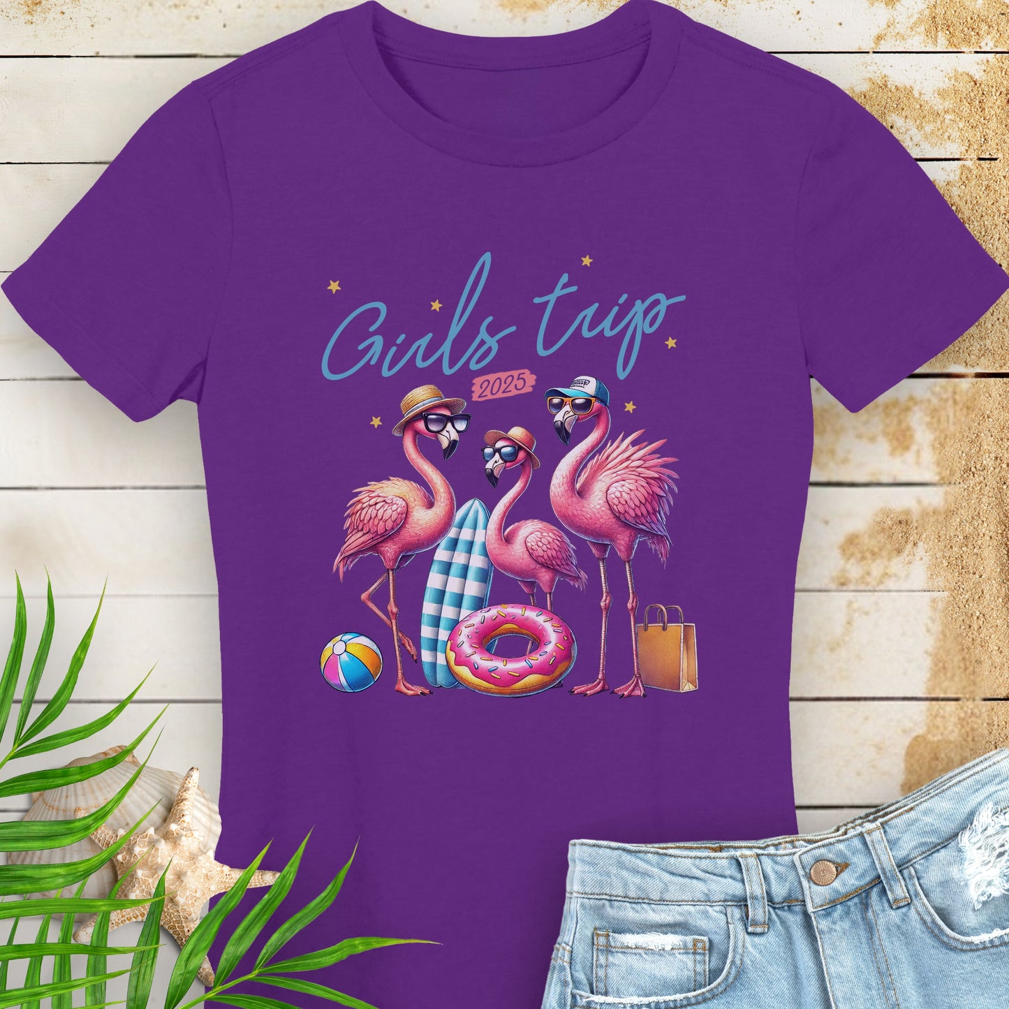 Flamingos Girl's Trip 2025 Women's T-shirt