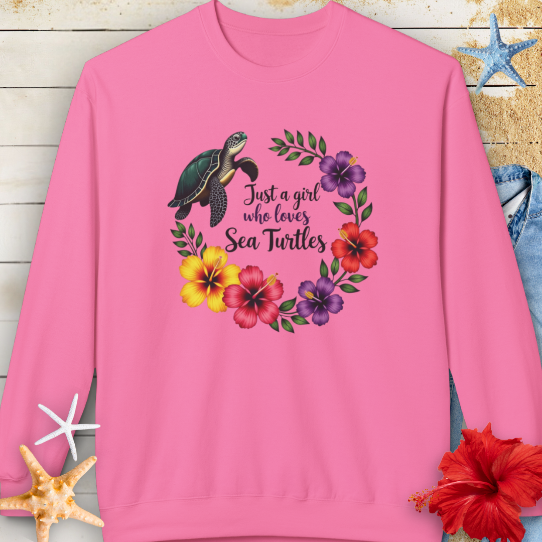 Sea Turtle Girl Sweatshirt