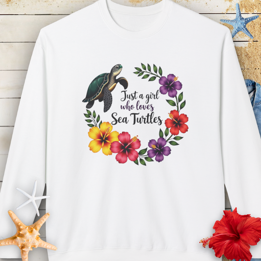 Sea Turtle Girl Sweatshirt