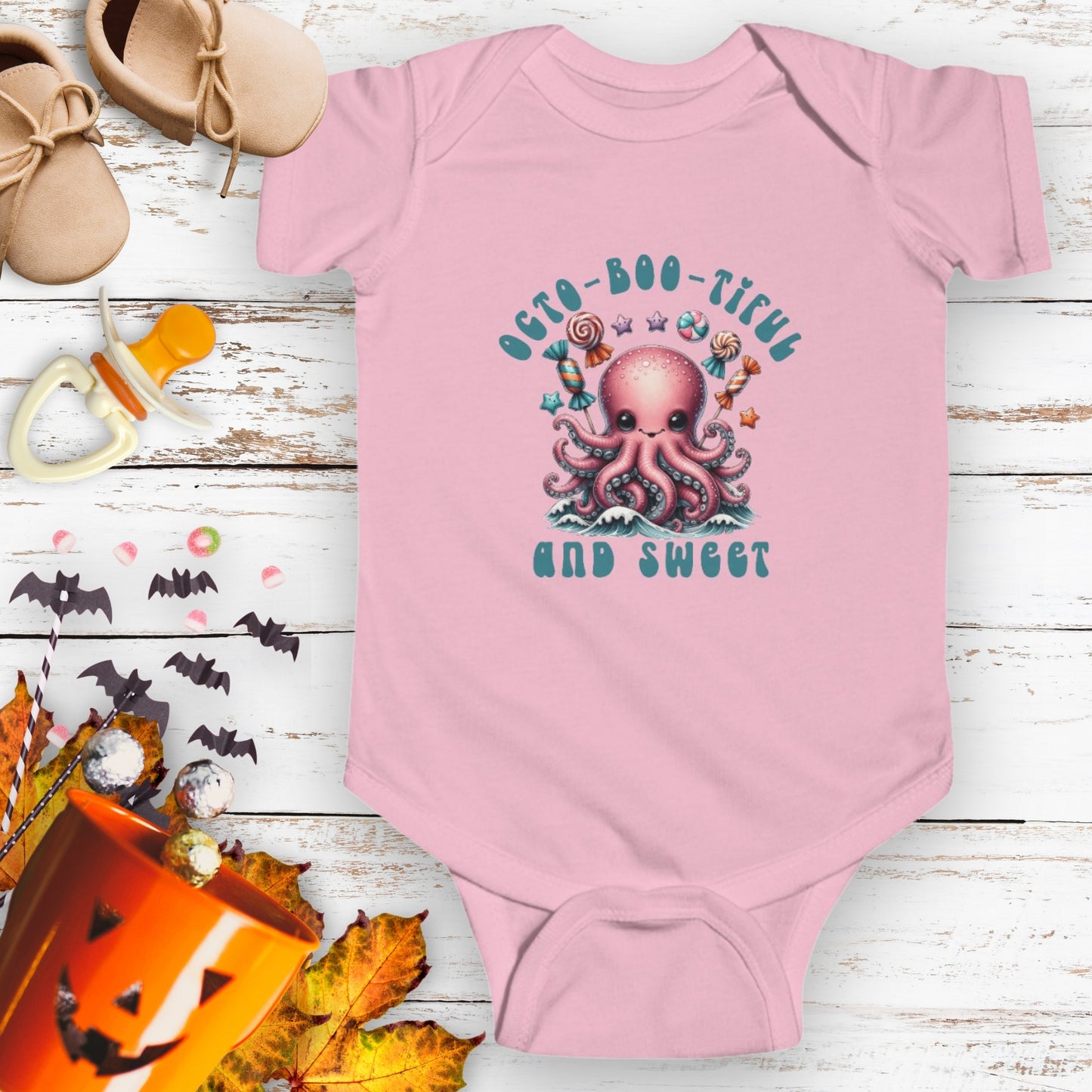 Octo-Boo-tiful and Sweet Octopus Bodysuit