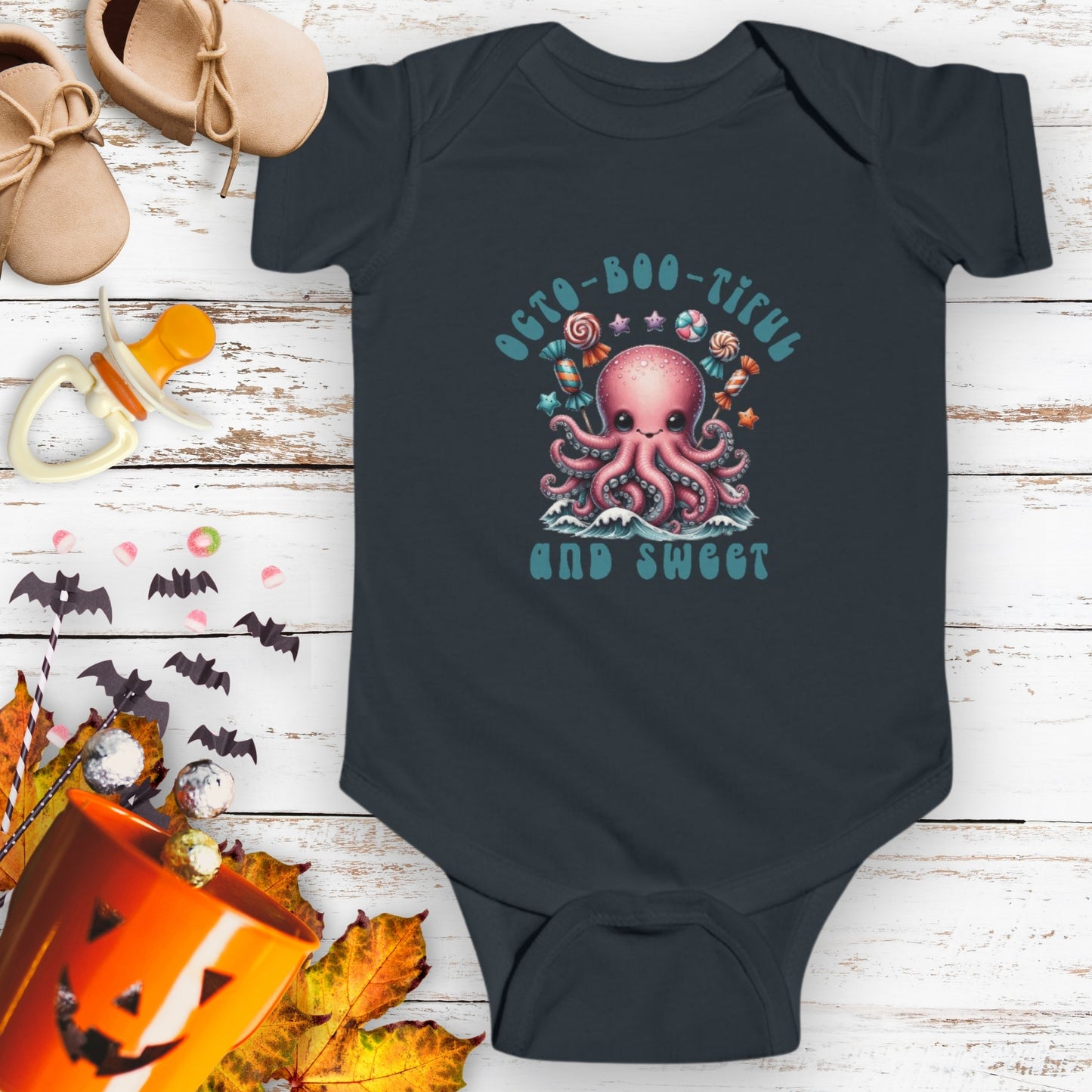 Octo-Boo-tiful and Sweet Octopus Bodysuit