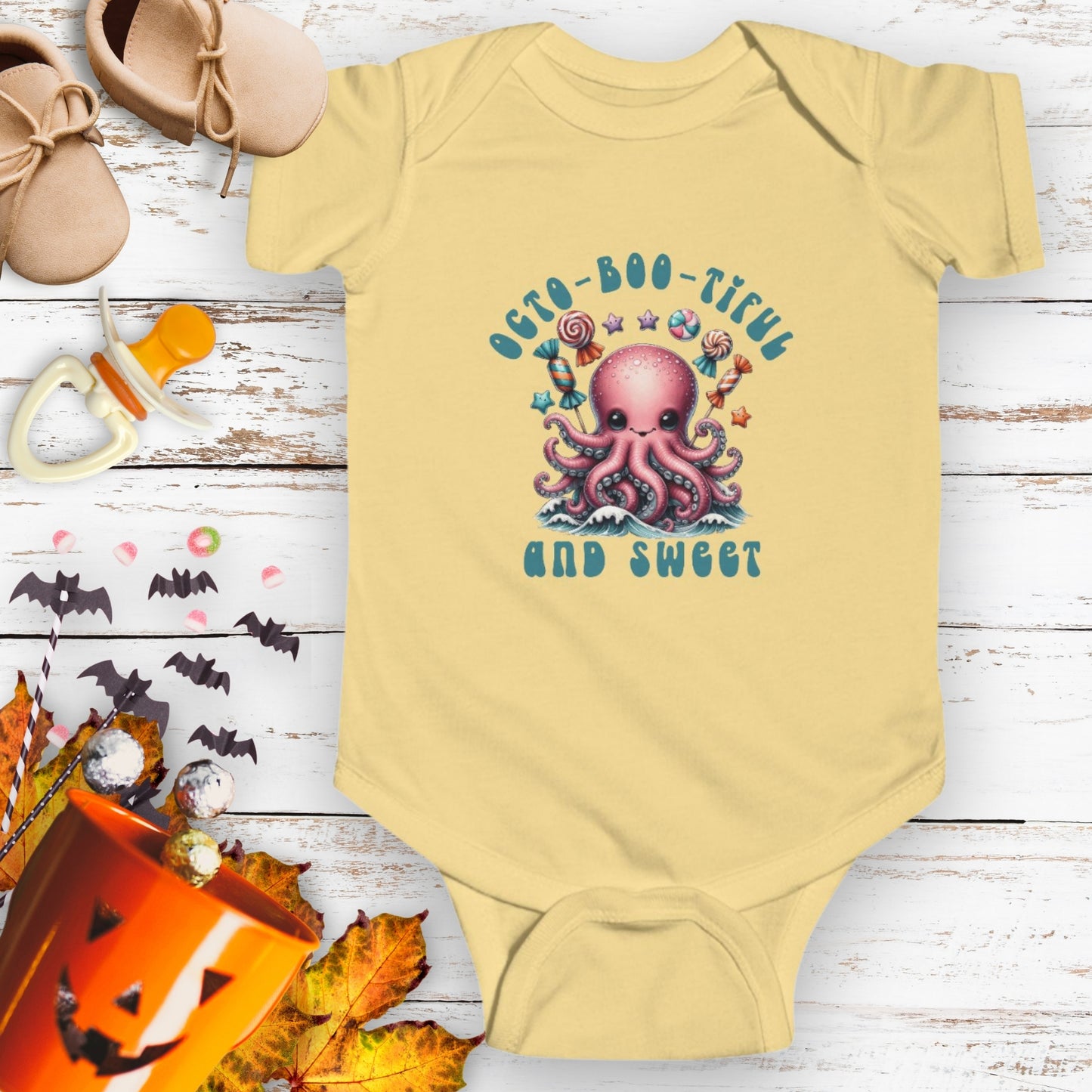 Octo-Boo-tiful and Sweet Octopus Bodysuit