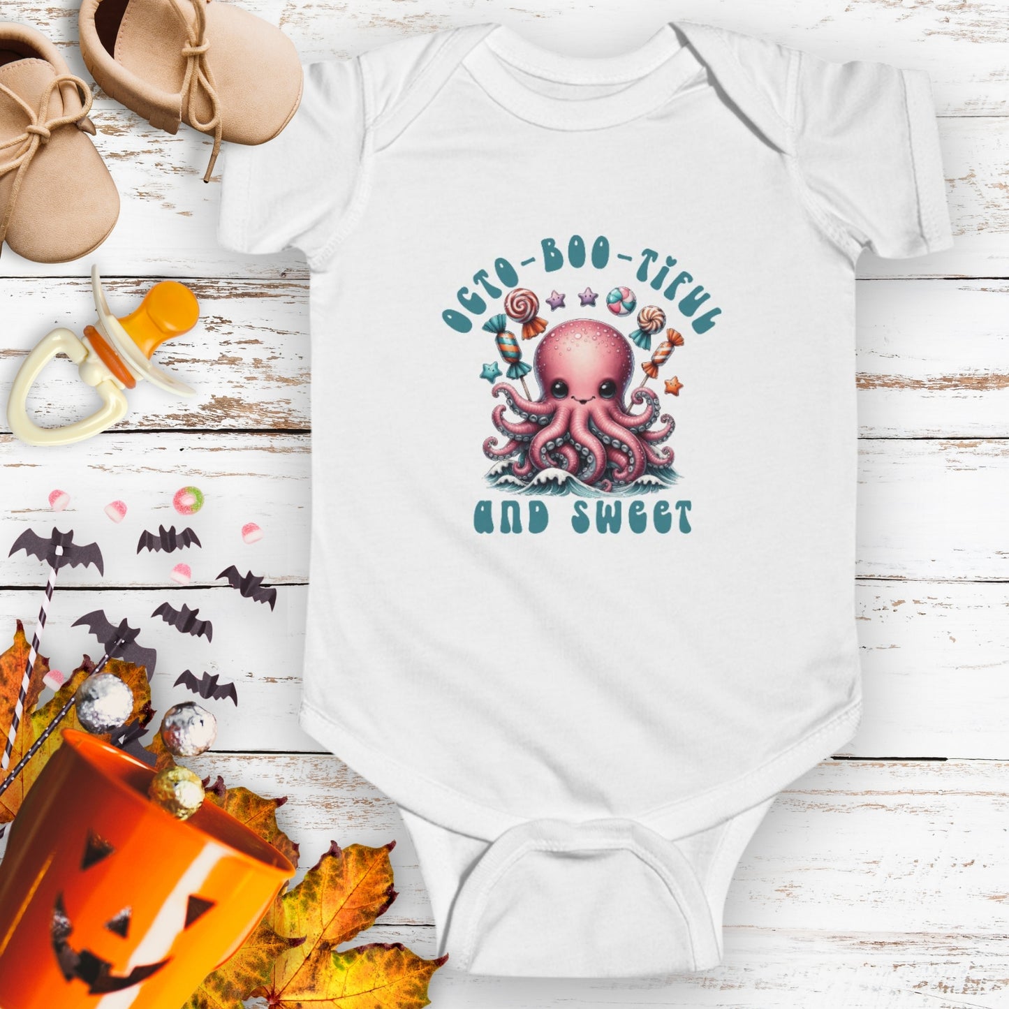 Octo-Boo-tiful and Sweet Octopus Bodysuit