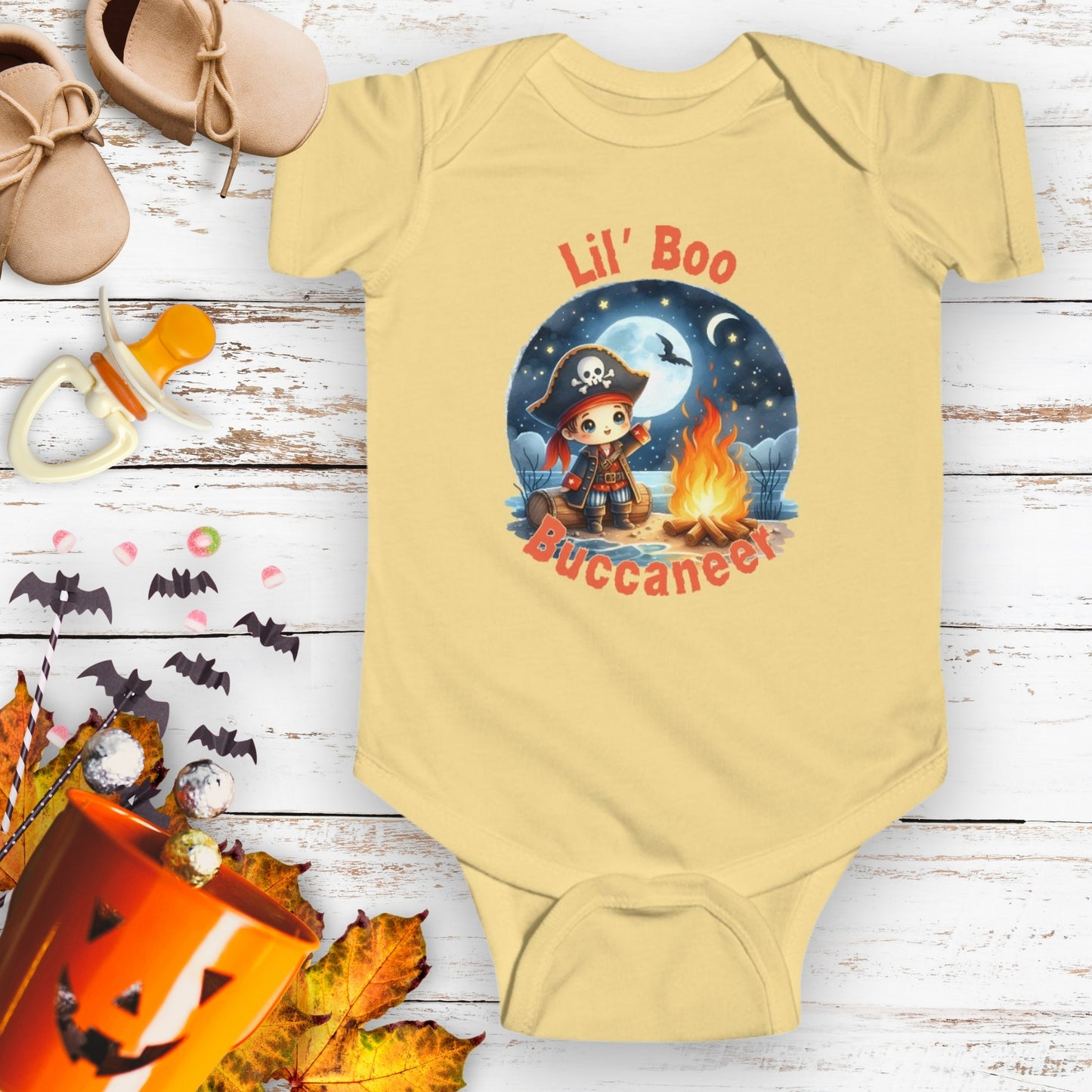 Lil’ Boo Buccaneer Halloween Toddler Tee & Infant Bodysuit