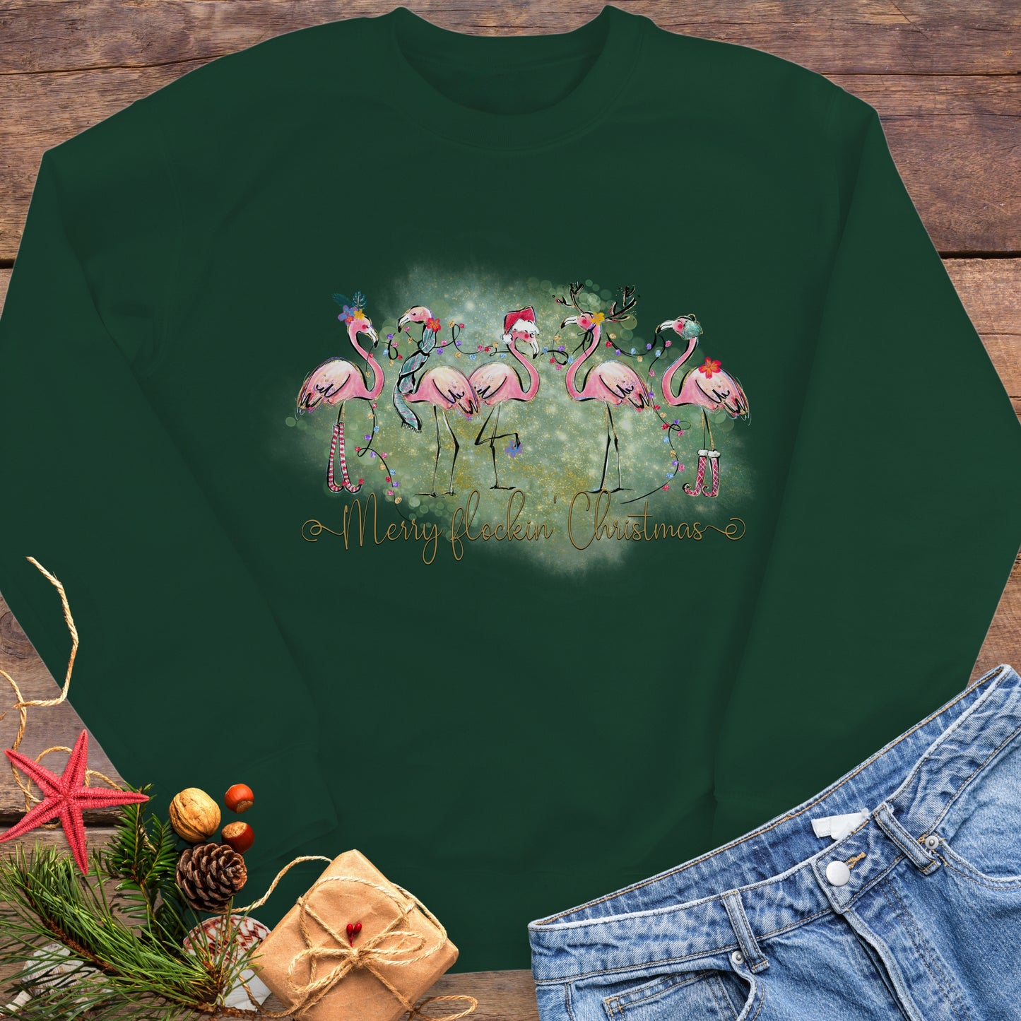 Merry Flockin' Christmas Sweatshirt