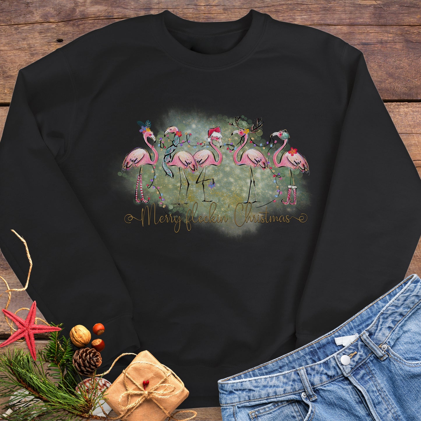 Merry Flockin' Christmas Sweatshirt
