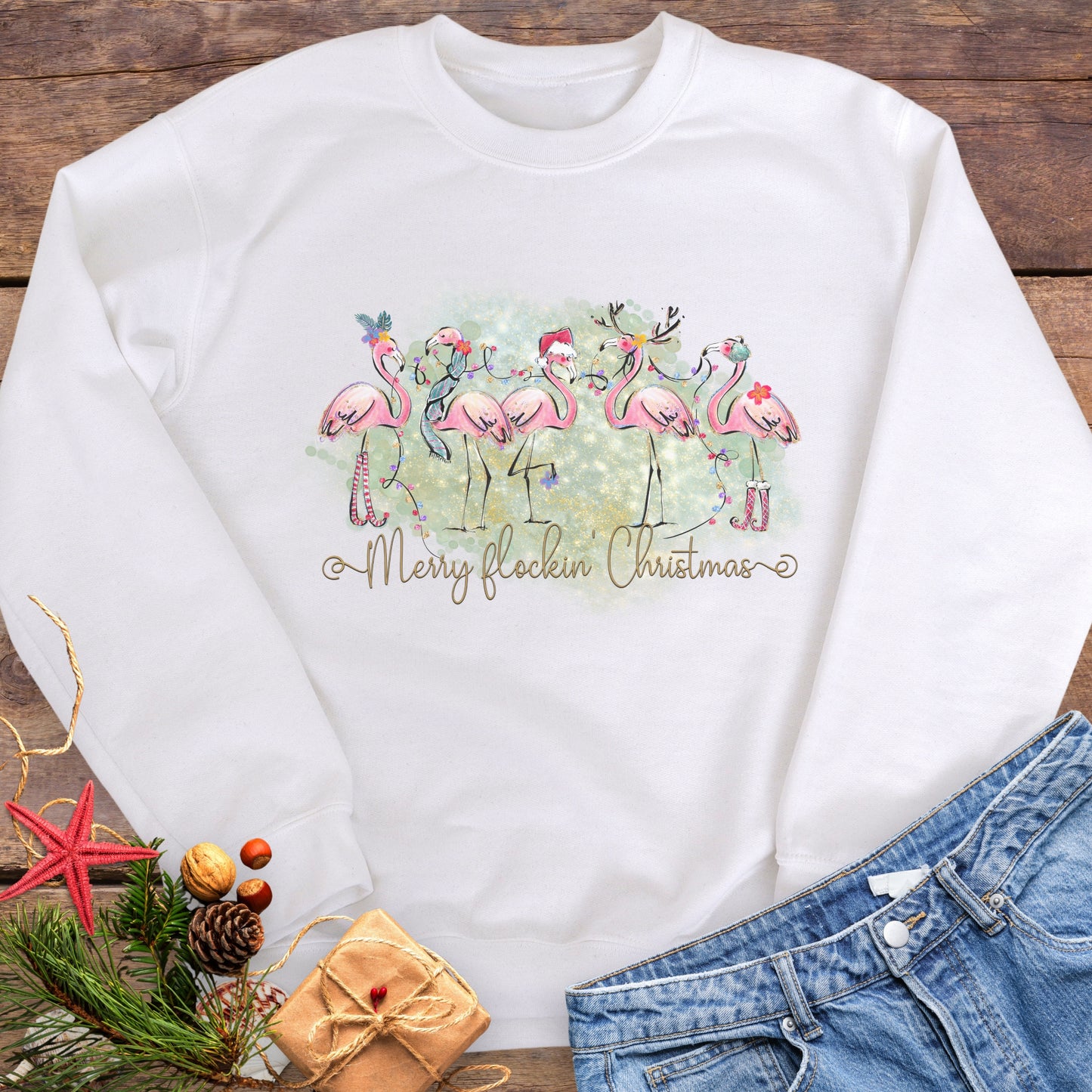 Merry Flockin' Christmas Sweatshirt