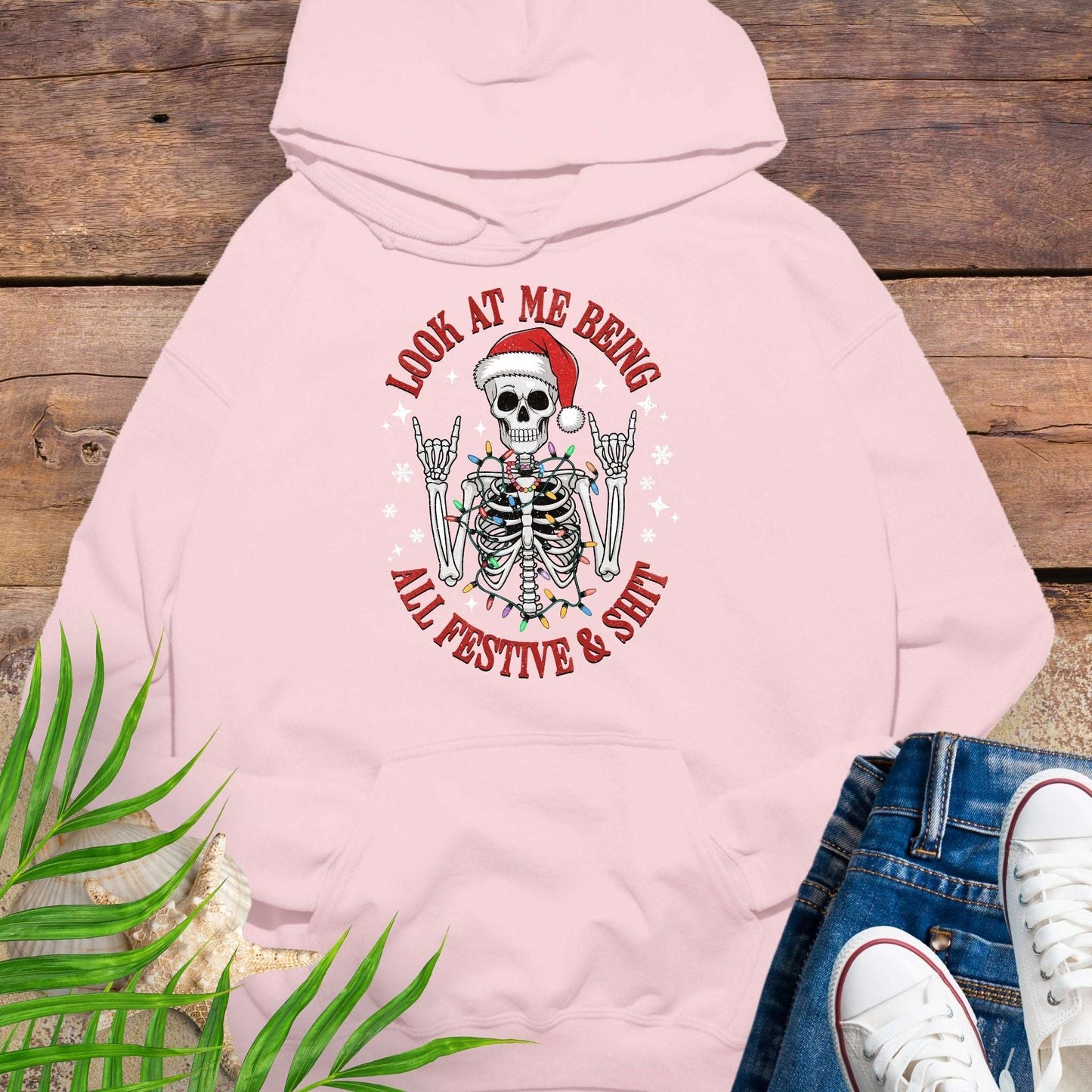 Festive Skeleton Christmas Hoodie