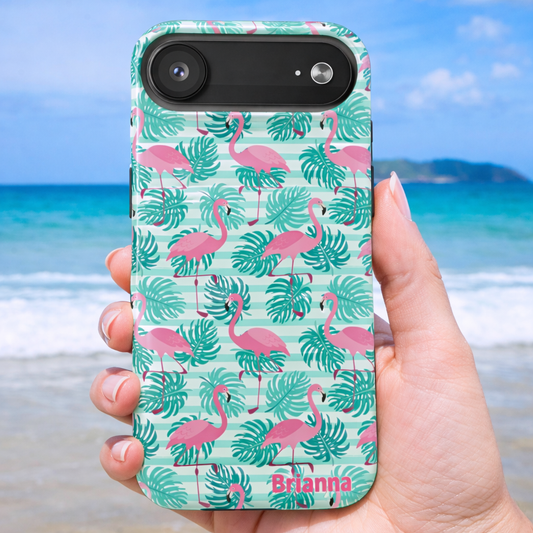 Tropical Flamingo Phone Case | Personalized