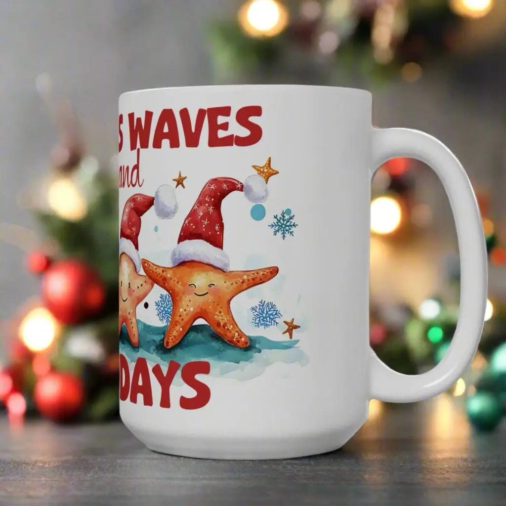 Sandy Days Christmas Mug Mug Everythings Beachy