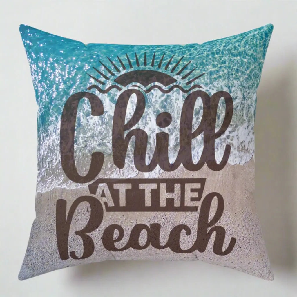 Chill at the Beach Pillow Pillows 16-16 Everythings Beachy