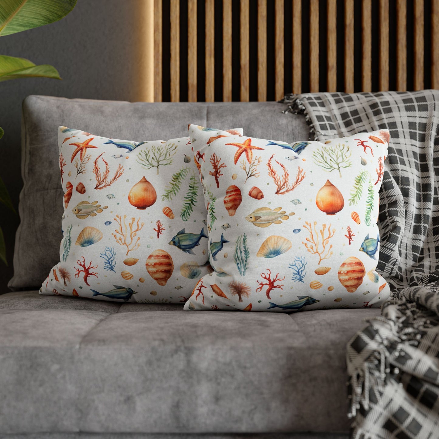 Coastal Sea Life Pillowcase