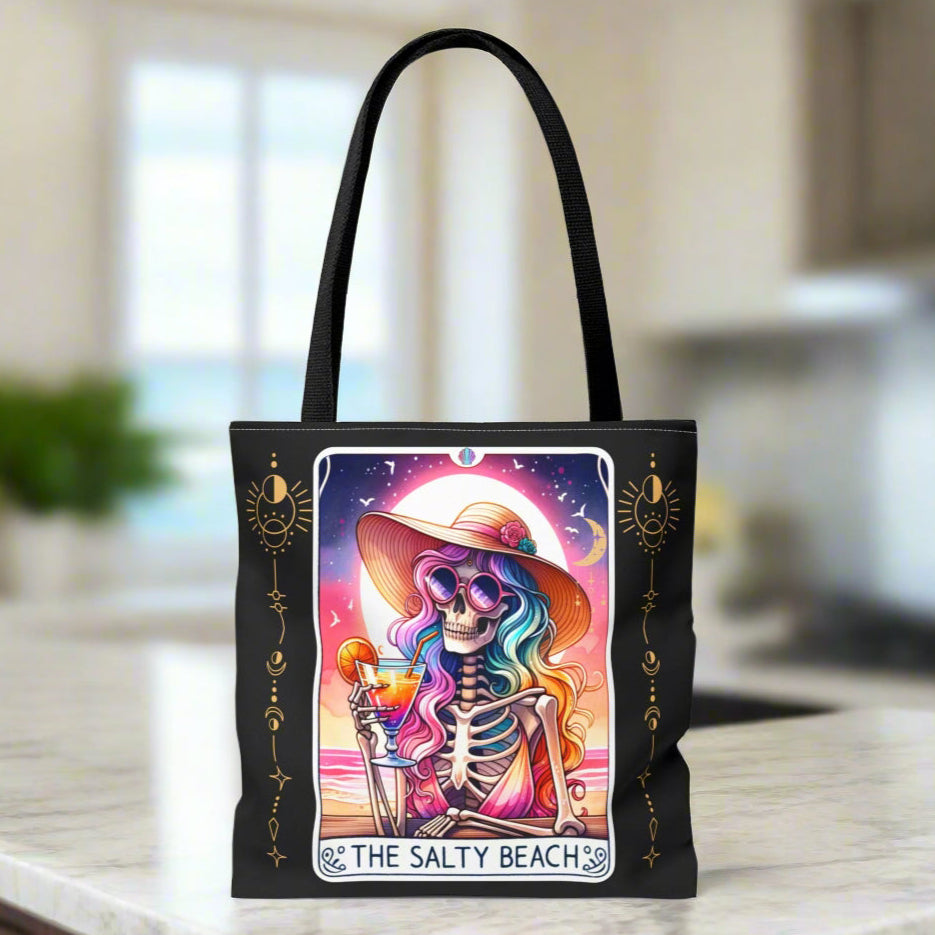 The Salty Beach Tarot Tote Bag