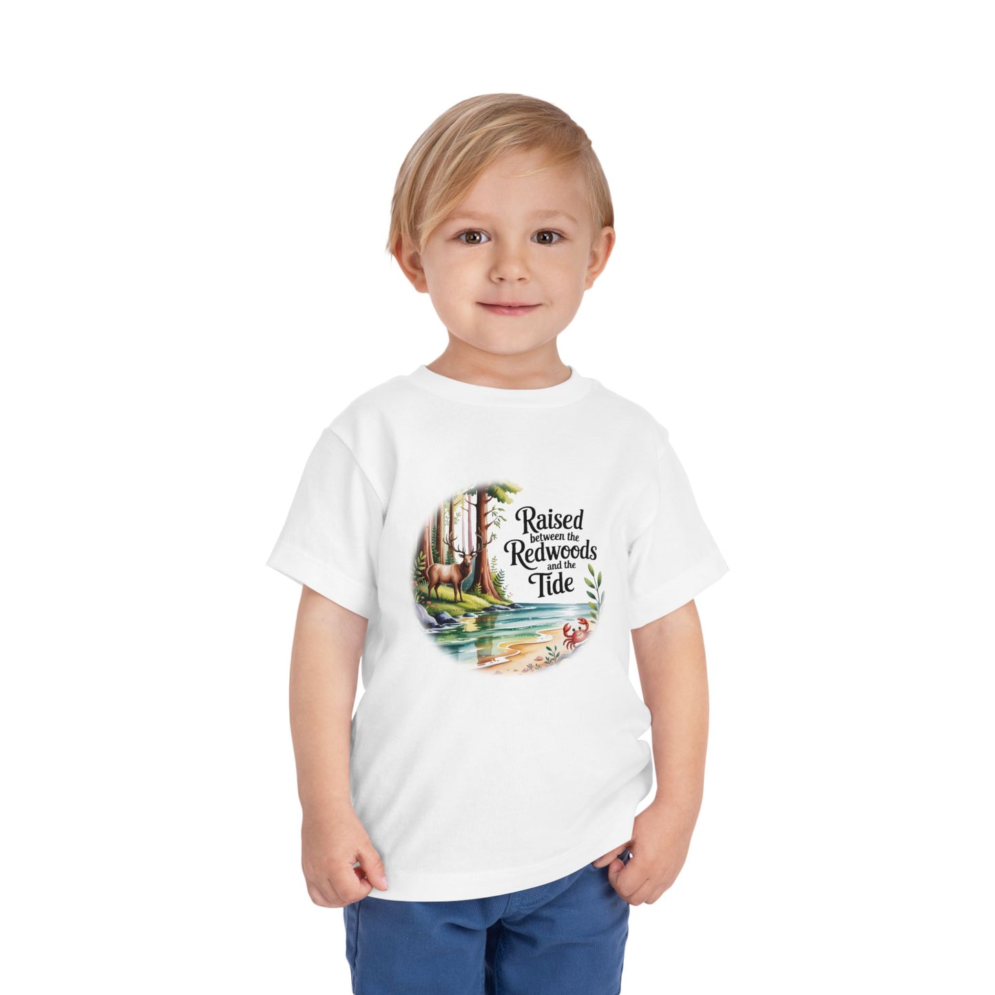 Raised between Redwoods Tides Toddler T-shirt