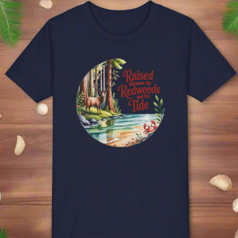 Raised between Redwoods Tides | Infant, Toddler & Youth T-shirt