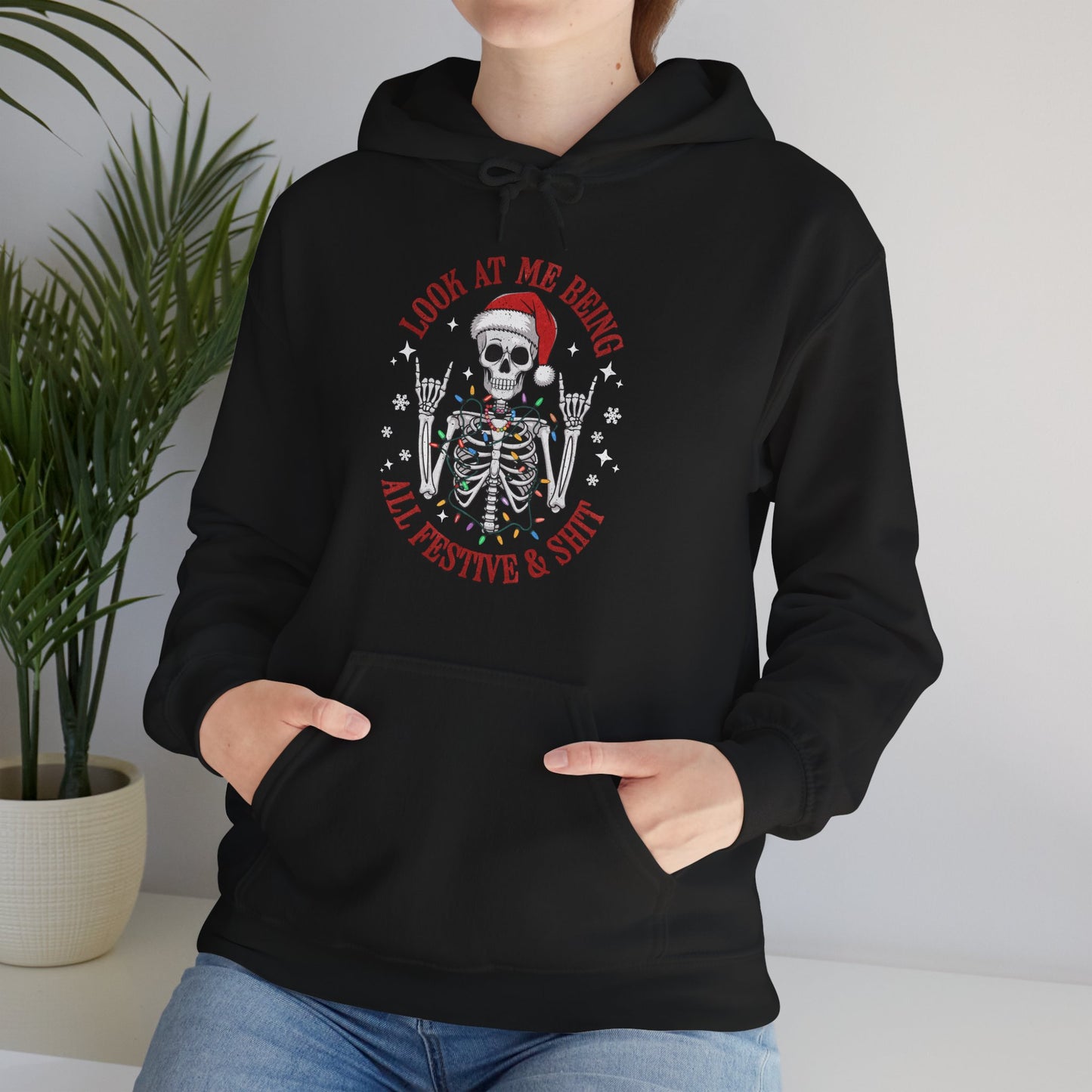 Festive Skeleton Christmas Hoodie