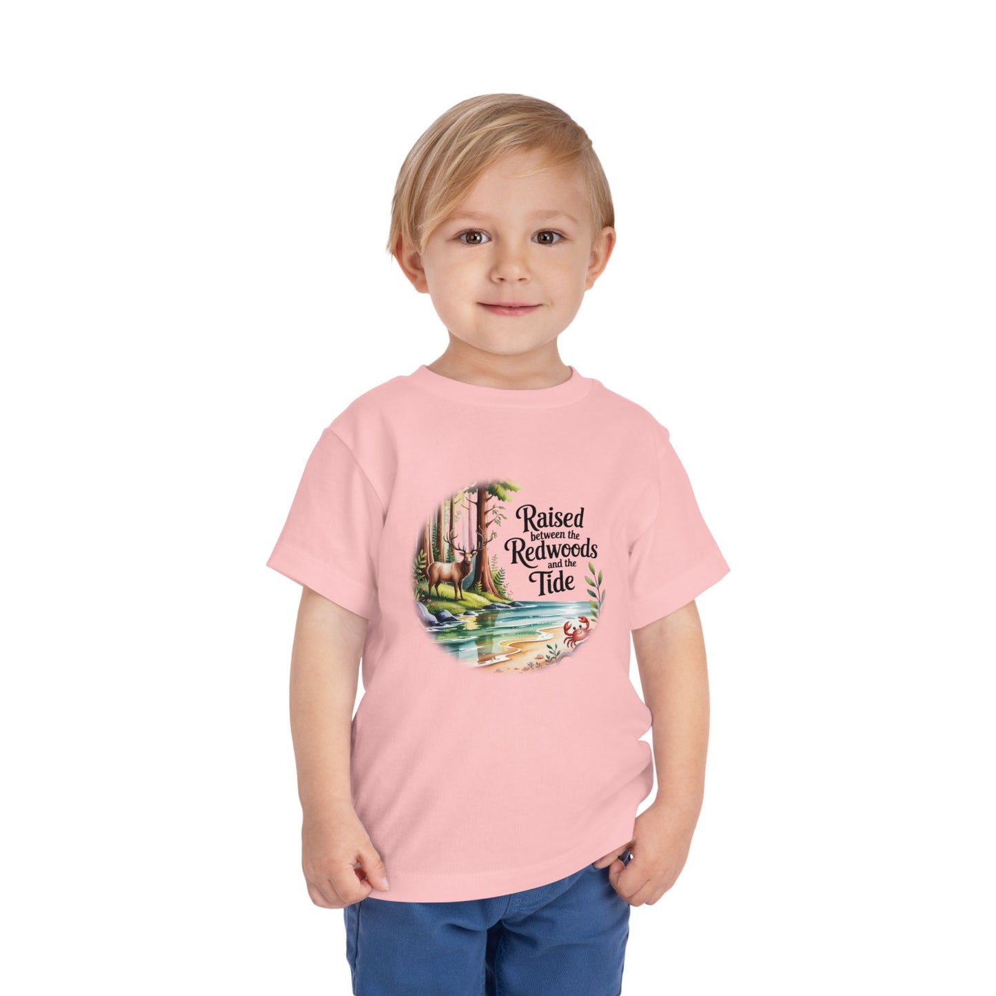 Raised between Redwoods Tides Toddler T-shirt