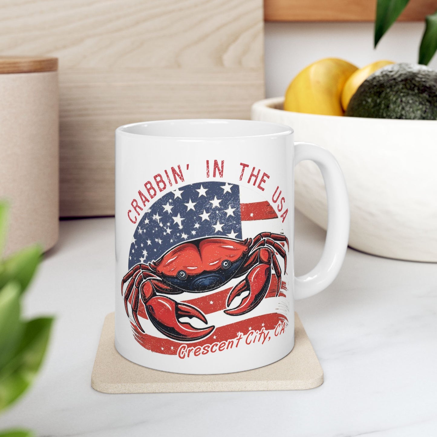 Crabbin’ in the USA Crescent City Mug