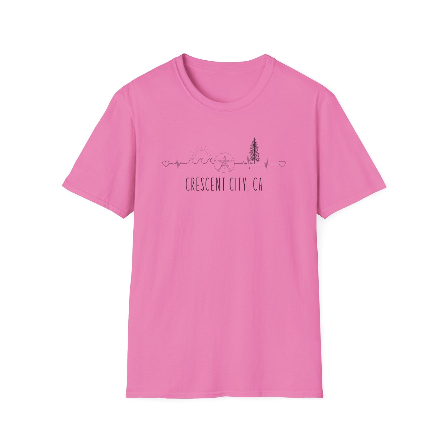 Heartline of the Coast T-Shirt - Crescent City, CA