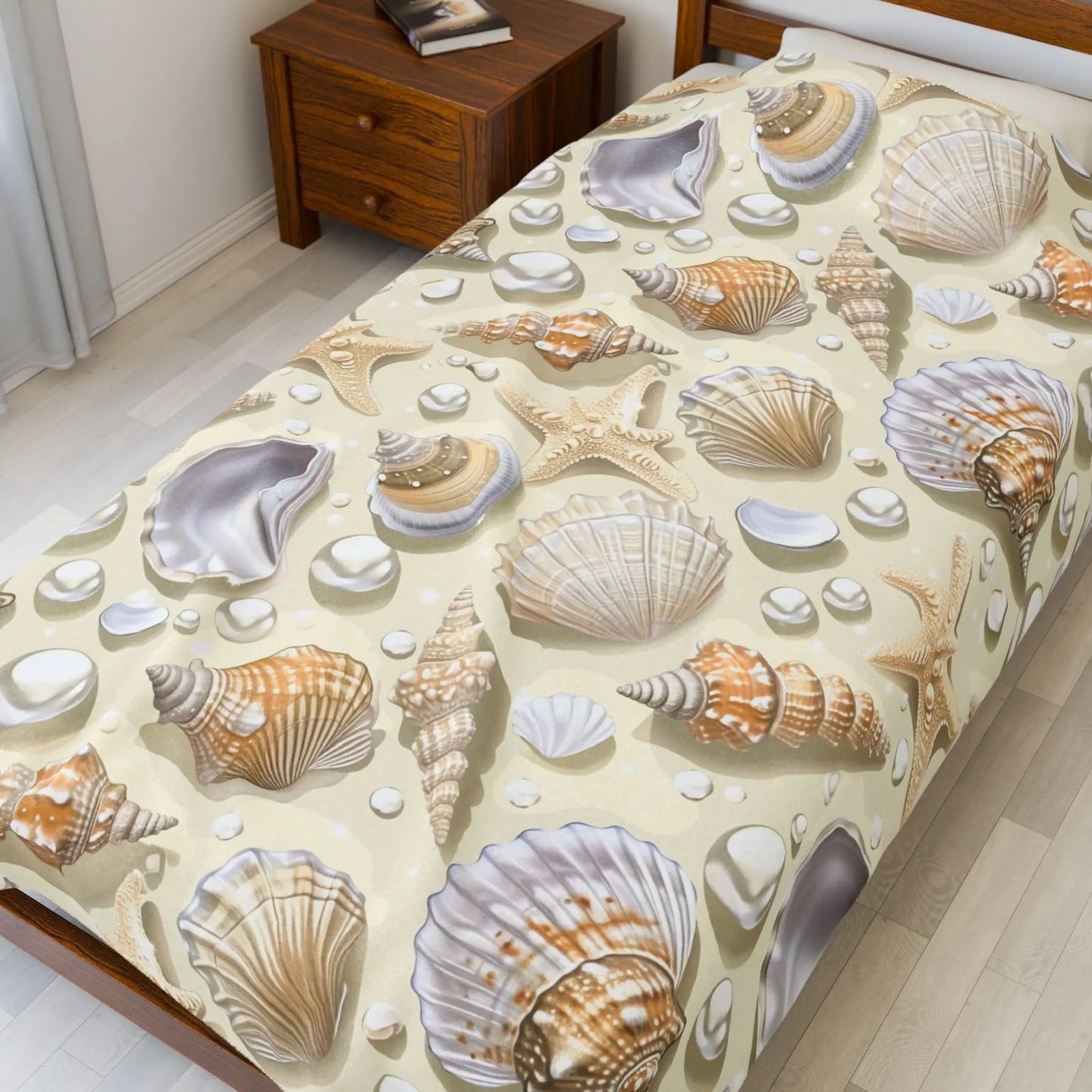 Seashells and Pearls Blanket Blankets & Throws Everythings Beachy