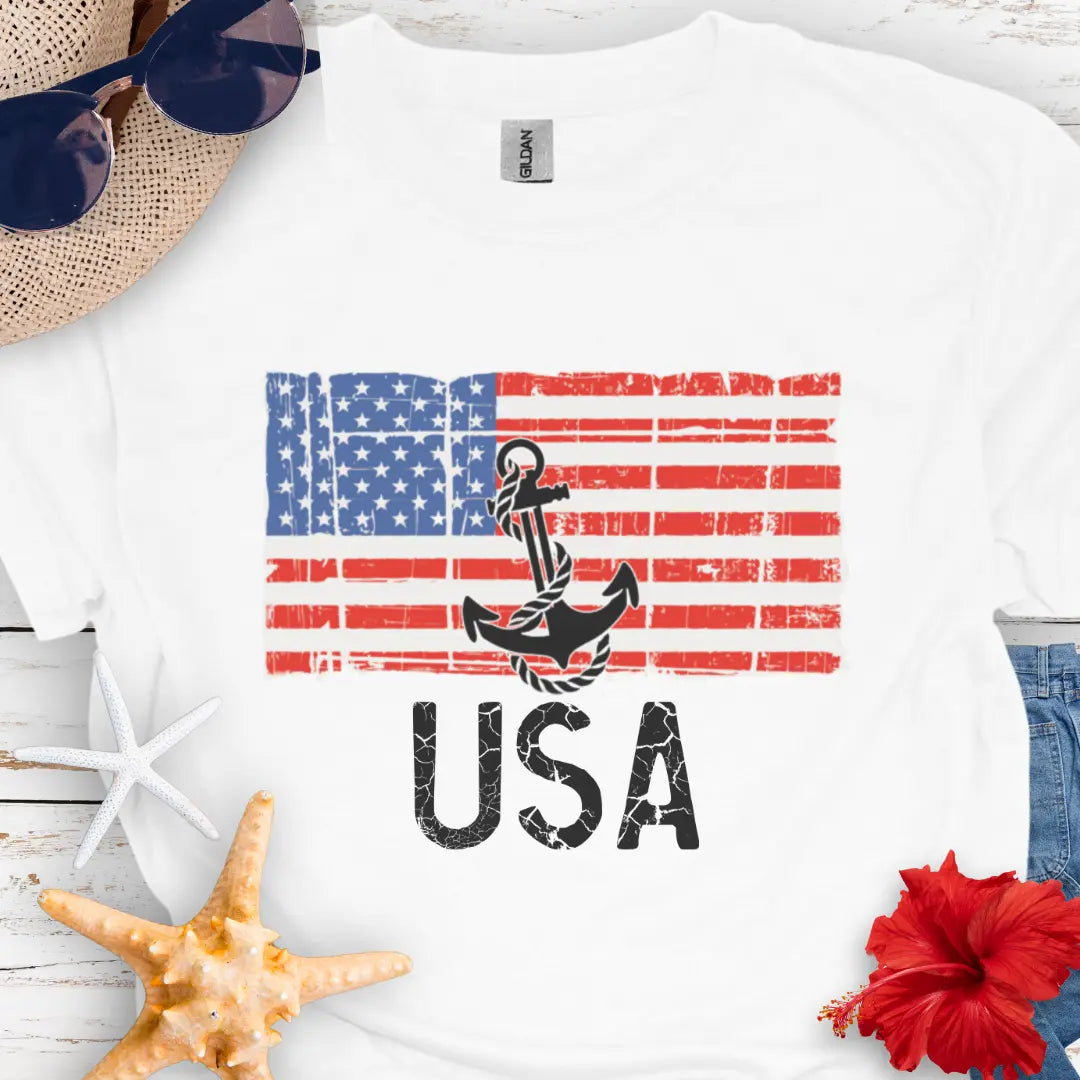 Anchor USA T-Shirt T-Shirt Everythings Beachy