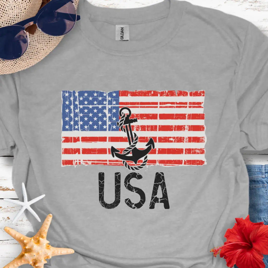 Anchor USA T-Shirt T-Shirt Everythings Beachy