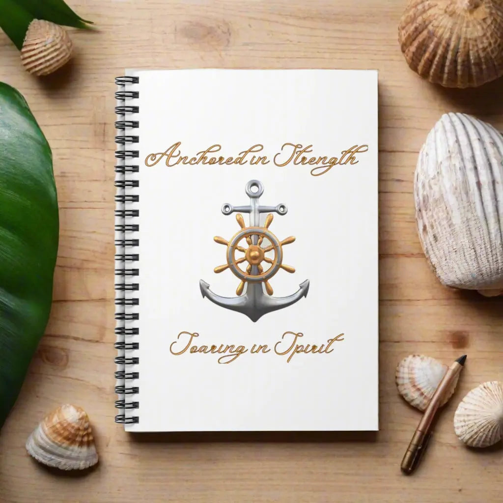 Anchor Spirit Notebook Journals & Notebooks White Everythings Beachy